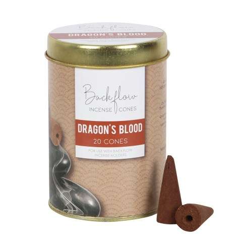 Jumbo Incense Backflow Cones Tin - Dragon`s Blood (20)
