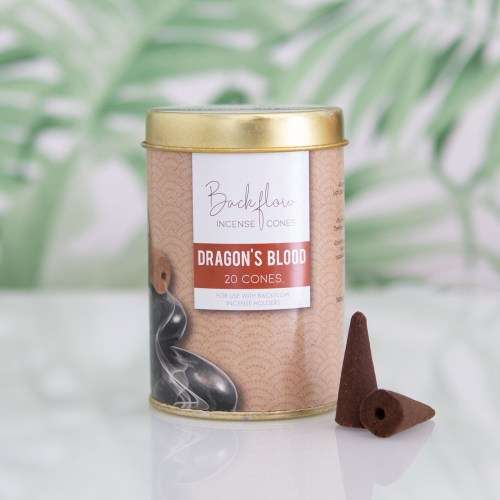 Jumbo Incense Backflow Cones Tin - Dragon`s Blood (20)