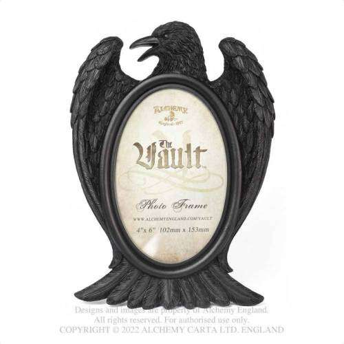 Alchemy Gothic V106 Black Raven Photo Frame