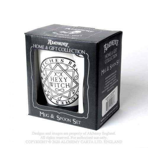 Alchemy Gothic ALMUG15 Hexy Witch: Mug and Spoon Set