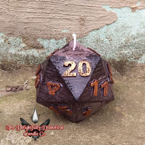 TDDCC D20 Candle - Regal Purple - Unscented