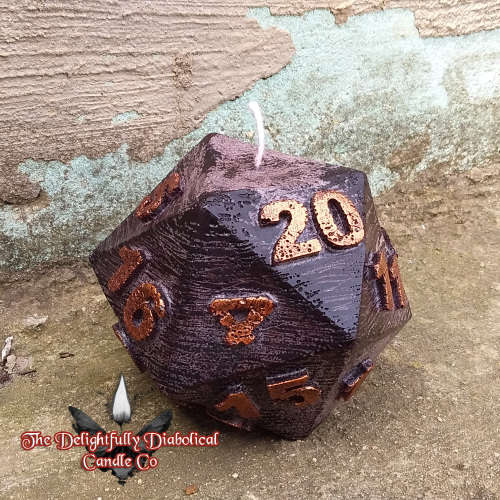TDDCC D20 Candle - Regal Purple - Unscented