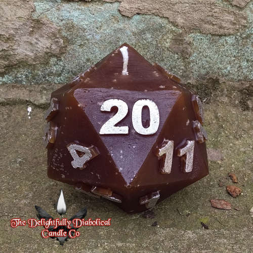 TDDCC D20 Candle - Dragon Amber - Unscented
