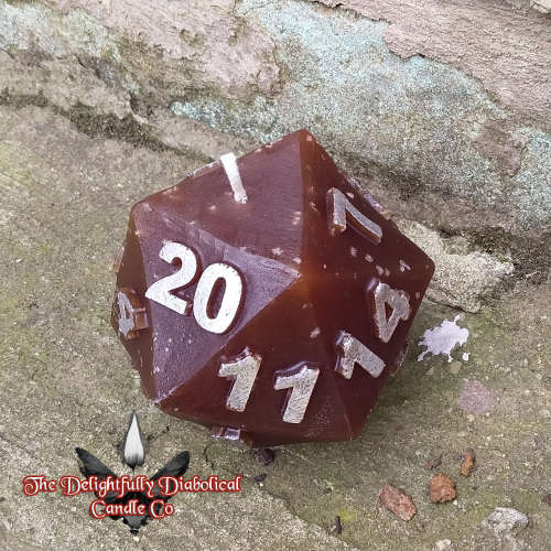 TDDCC D20 Candle - Dragon Amber - Unscented