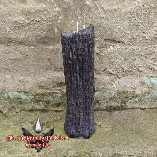 TDDCC Gothic Pillar Candle - Crude Black - Unscented