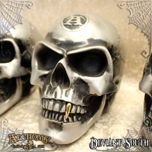 Alchemy Gothic V41 Metalised Alchemist Skull