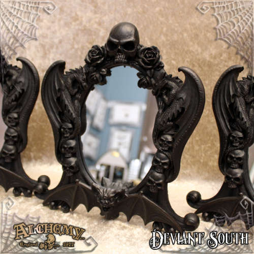 Alchemy Gothic V98 Nosferatu Mirror - Black