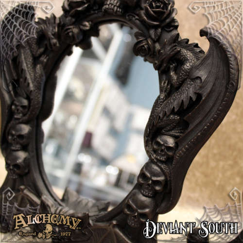 Alchemy Gothic V98 Nosferatu Mirror - Black