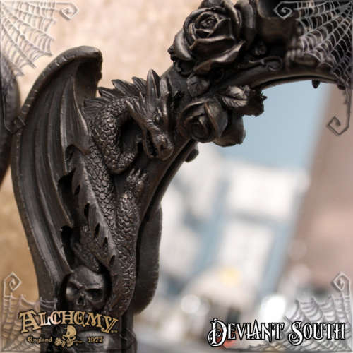 Alchemy Gothic V98 Nosferatu Mirror - Black