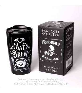 Alchemy Gothic MRDWM6 Bat Brew: Double Walled Mug