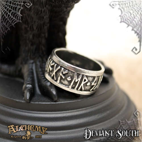 Alchemy Gothic AG-R173 Runeband ring - UK Size: Q | US Size: 8