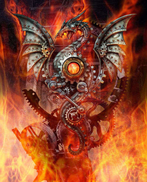 Last Chance! Alchemy Gothic P737 Blast Furnace Behemoth ~ Fine English Pewter pendant necklace