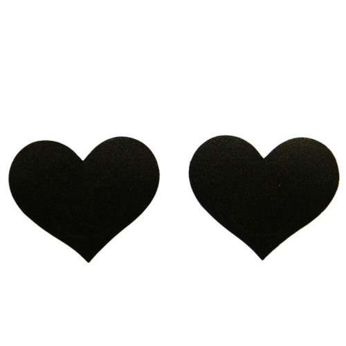Black Heart Breast Pasties Sexy Nipple Covers