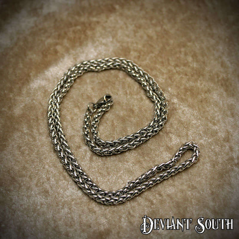 Chain - Stainless Steel - Silver 4mm W 60cm L