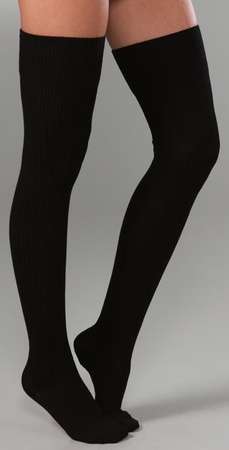 New! Over the Knee Socks - Black