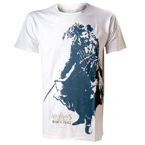Assassin's Creed IV - White Black Beard T-Shirt - Size: Medium