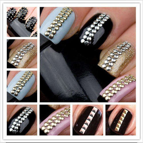 Nail Art - 3mm Circle - Gold (100 pieces)