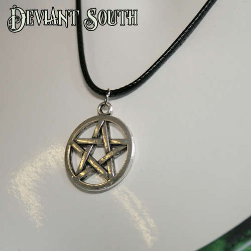 Pentagram PU Leather Necklace