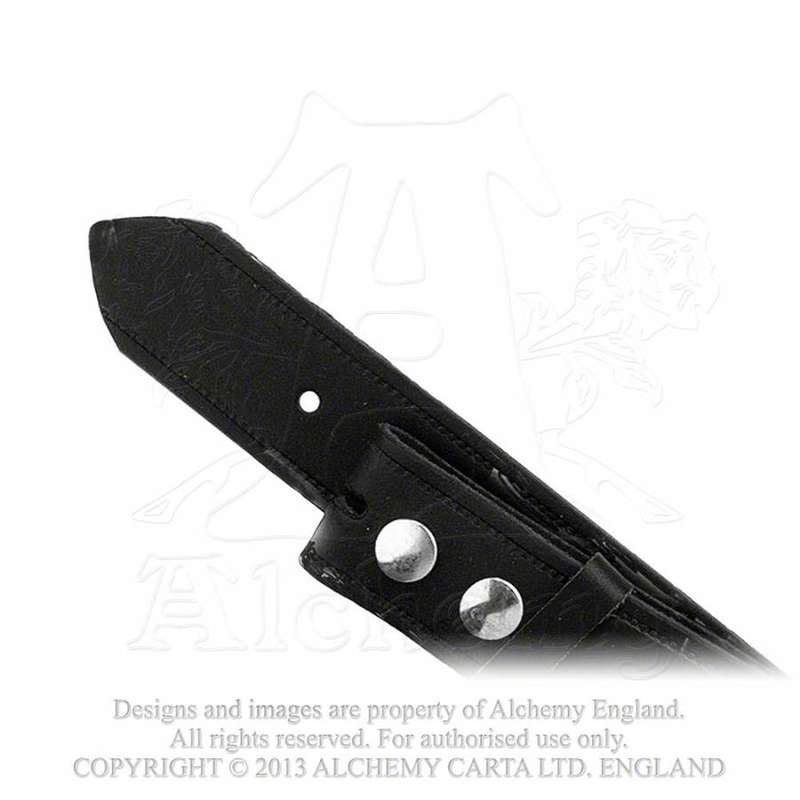 Alchemy Gothic L1B Leather Belt - Size: Small (buckle not included)