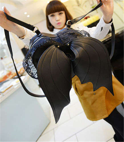 Black Bat Wing Backpack