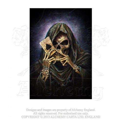 Last chance! Alchemy Gothic ASPC736 Reaper`s Ace 3D Lenticular Post Card