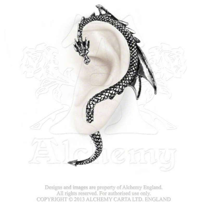 Alchemy Gothic E274L Dragon`s Lure Left Stud Ear-wrap (left)
