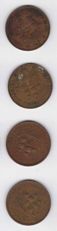 4 x 1/2D (1946, 1949, 2 x 1951)