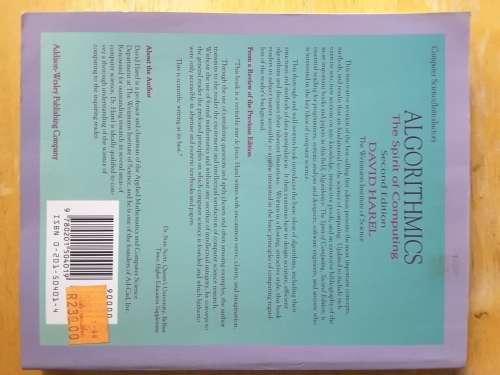 Algorithmics The Spirit of Computing - David Harel