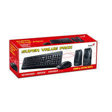 Genius KMS130 USB Black Desktop Set (KB/MSE/SP