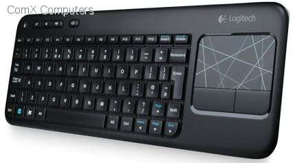 Logitech LT-2K400 WK Wireless Keyboard With Built-in 3.5" Touch Pad - Logitech