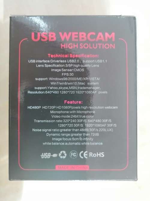 USB WEBCAM - HIGH SOLUTION