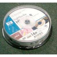 HP DVD+R LigtScribe 16X 10 Spindle