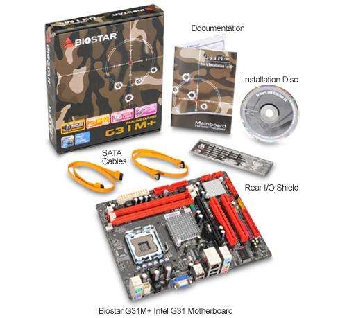 MAINBOARD BIOSTAR G31M+