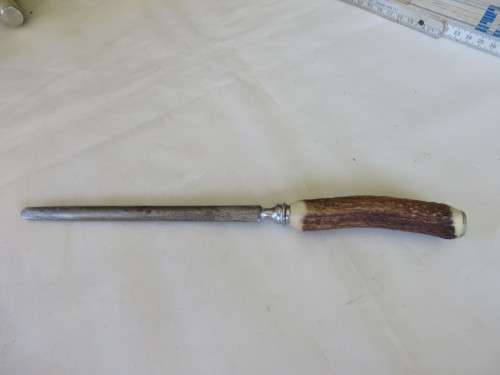 OLD KNIFE SHARPENER - 300 MM - STEEL FORGED - SHEFFIELD - AS PER SCAN