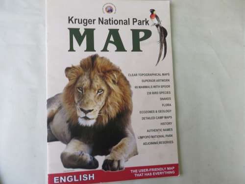 KRUGER NATIONAL PARK MAP - ENGLISH