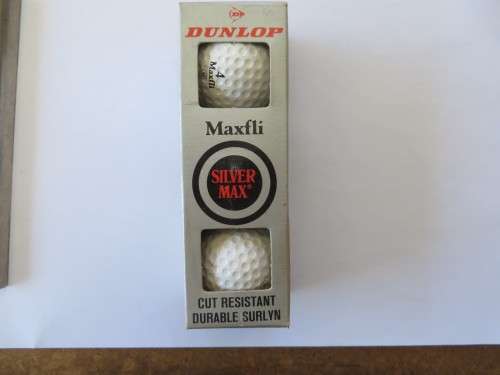 SET OF 3 GOLF BALLS - DUNLOP MAXFLI SILVER MAX - AS PER SCAN
