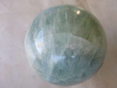LARGE POLISHED GEMSTONE MARBLE 74 MM DIAM. - AS PER SCAN