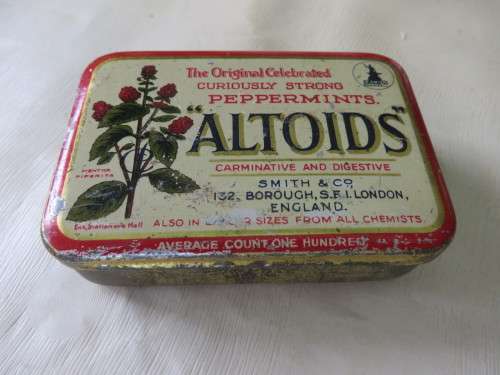 SMALL OLD ALTOIDS TIN - AS PER SCAN