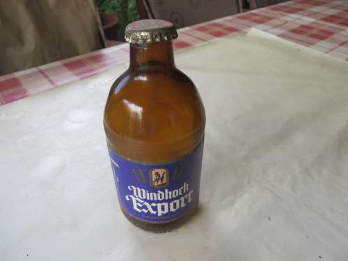 EMPTY BEER BOTTLE - WINDHOEK EXPORT - S.W.A.  - AS PER SCAN B6