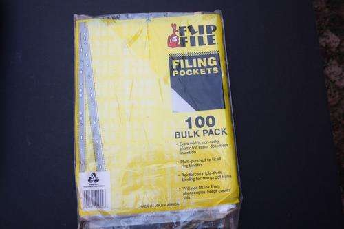 100 FILING POCKETS
