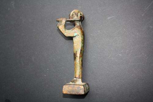 BRONZE FIGURINE - "MUSICIAN" - 165 MM HIGH - PLEASE HAVE A LOOK
