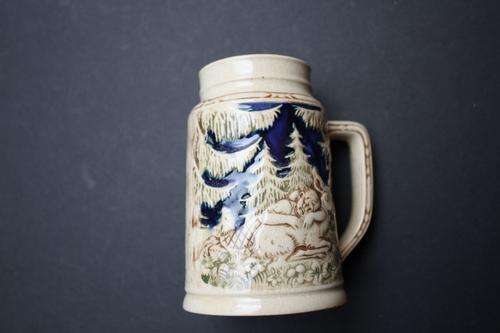 SMALL CERAMIC BEER MUG - 75 MM DIAM. - 115 MM HIGH - GERMANY - CLEARANCE SALE