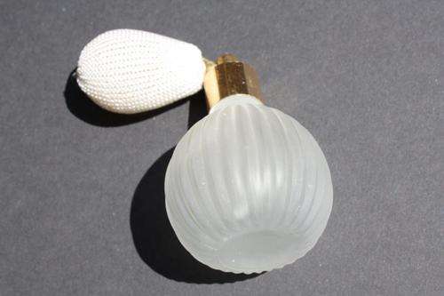 PERFUME BOTTLE - 55 MM DIAM. - 70 MM HIGH - PLEASE HAVE A LOOK