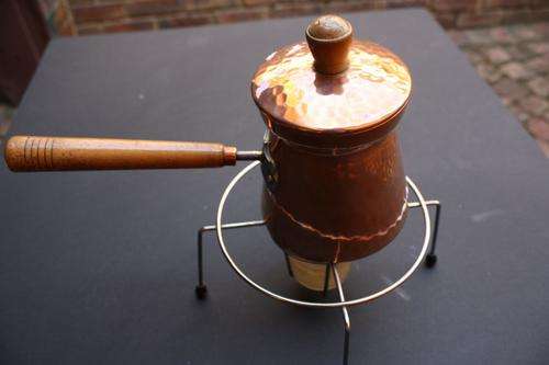 VINAGE COPPER COFFEE POT - STOECKLI - NETSTAL - SWITZERLAND - PLEASE HAVE A LOOK
