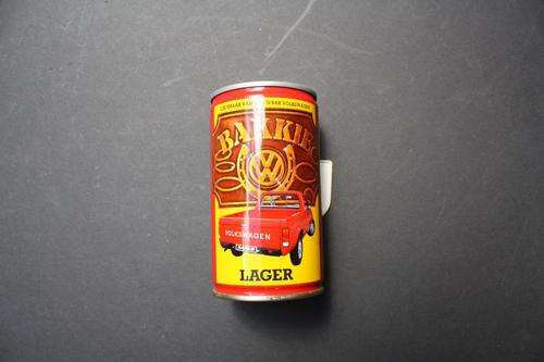 JURGEN 2 HAS:BEER CAN - VOLKSWAGEN - PICKUP LAGER - STILL FULL - PLEASE HAVE A LOOK