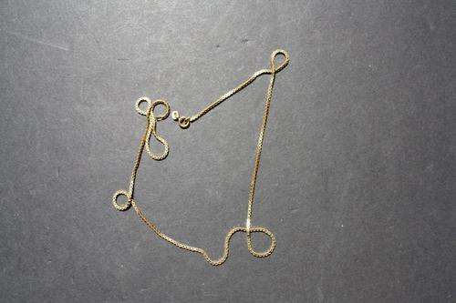 GOLD PLATED CHAIN - 490 MM LONG - APPR.1.2 MM WIDE - APPR.4.5 GRAM - PLEASE HAVE A LOOK