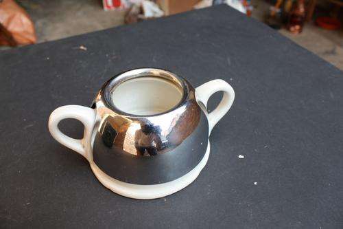 ART DECO SUGAR BOWL - 110 MM DIAM. - 70 MM HIGH - NO LID - PLEASE HAVE A LOOK