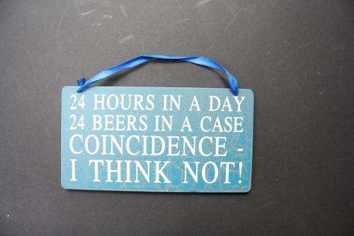 WOODEN BAR SIGN - 220 X 120 MM - PLEASE HAVE A LOOK
