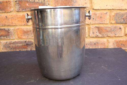 STAINLESS STEEL ICE BUCKET - 225 MM DIAM. - 255 MM HIGH - CLEARANCE SALE