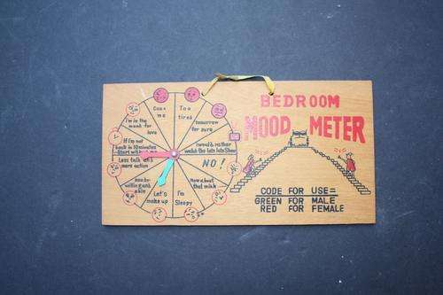 BEDROOM MOOD METER - GREEN FOR MALE - RED FOR FEMALE - PLEASE HAVE A LOOK
